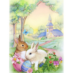Kaninchen und blaue Schmetterlingseier- Von 15,59 €