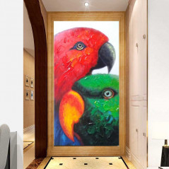 Grüne rote Papageien 3d- Von 32,28 €