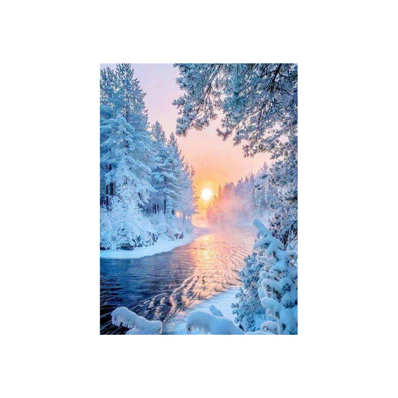 Winterlandschaft Sonnenuntergang- Von 20,28 €
