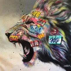 Löwengraffiti- Von 21,59 €