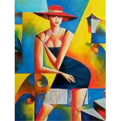 Frau mit Hut Picasso Style- Von 20,28 €