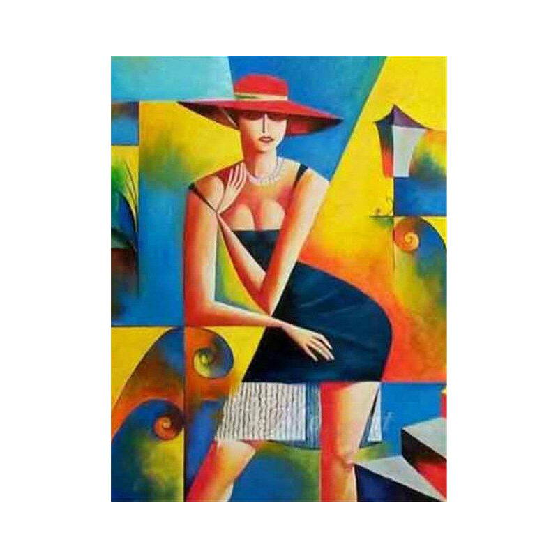 Frau mit Hut Picasso Style- Von 20,28 €