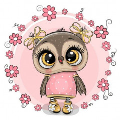 Baby Owls Pink Flowers- Von 14,28 €