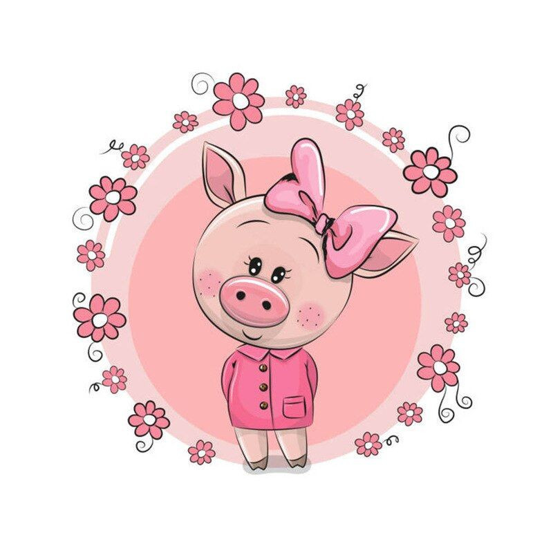 Baby Schwein rosa Blumen- Von 14,28 €