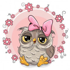 Baby Owls 1 rosa Blumen- Von 14,28 €