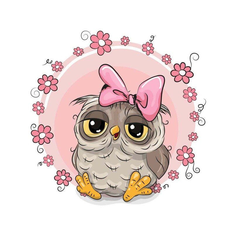 Baby Owls 1 rosa Blumen- Von 14,28 €