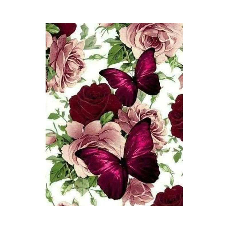 Blumen und Schmetterling 3D Farbe A.- Von 16,90 €