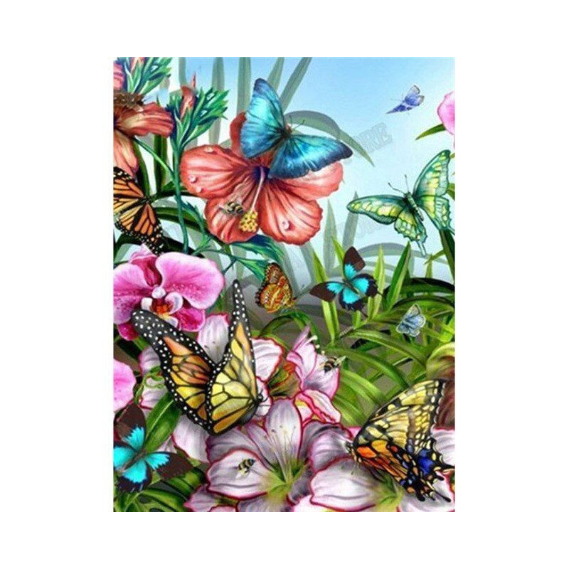 Blumen und Schmetterling 3D Farbe L- Von 16,90 €