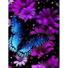 Blumen und Schmetterling 3D Farbe W- Von 16,90 €